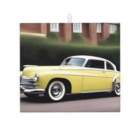 Tapis absorbant pour comptoir de cuisine WHJSSF motif voiture vintage antidérapant et séchage rapide pour ranger la vaisselle et nettoyer les comptoirs 45,7 x 40,6 cm