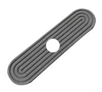 Tapis absorbant pour robinets de cuisine, protection contre les éclaboussures de terre de diatomée pour une maison plus propre (gris foncé)