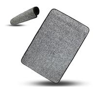 Fishtec - Tapis Absorbe Tout - Coton Tressé 3 Fils Marron Chiné Lavable Machine Semelle Caoutchouc Antidérapante Dimensions 70x46 Cm Entrée Maison Cuisine Salle De Bain