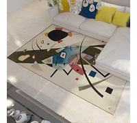 Tapis Abstraits de Zone de Motif géométrique Abstract Expressionism Tapis d’Art pour Salon/Salle à Manger extérieur intérieur Chemins de Chambre pour couloirs 140x200cm