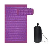 Tapis Acupression avec Coussin de Massage, tapis d'acupression Yoga, masseur pieds et du dos, 3 pièces(Purple2)