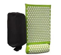 Tapis Acupression avec Tapis de tapis yoga massage d'acupression avec la couverture d'oreiller(Light green)