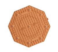 Tapis Acupression avec Tapis rond de Massage pied jogging conseil d'acupression fonctionnant en Place pression d'orteil(Orange)