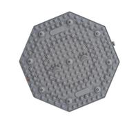 Tapis Acupression avec Tapis rond de Massage pied jogging conseil d'acupression fonctionnant en Place pression d'orteil(GRAY)