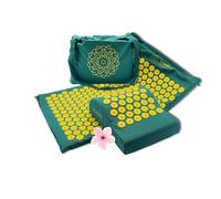 Tapis Acupression pour Relaxation + Coussin + Sac | Tapis Champ de Fleurs | Tapis d’Accupression Dos | Tapis Fleur de Lotus | Tapis de Fleurs