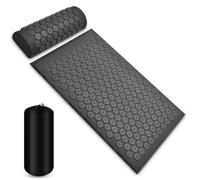 Tapis acupression Tapis d'acupression Shiatsu | Applicateur de coussin de Massage, coussin de Sport, Fitness, oreiller, masseur, exercice de Yoga(Grey)