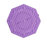 Tapis Acupression Tapis rond de Massage de pied de jogging de conseil d'acupression fonctionnant en Place pression d'orteil(PURPLE)