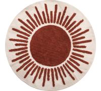 Tapis "Alicante" - Design tufté - Coton - D90 cm - Atmosphera créateur d'intérieur