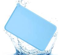 - Tapis alimentaire, tapis d'alimentation pour animaux de compagnie - Lèvres hautes - Tapis de bol anti-glissement - 18,9 x 11,8 pouces Silicone ne glisse pas - Tapis imperméable plus lourd et plus