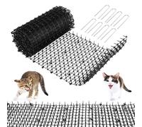 Tapis Anti Chat 400 x 30 cm, Grille de Protection en Plastique avec Picots, Pic Anti Chat pour Protéger Jardins, Balcons, Massifs et Terasses, Tapis Répulsif Chat Douce Contre Chats, Chiens et Oiseau