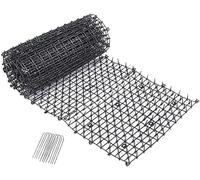 Tapis anti-chat avec piques, tapis de jardinage en plastique, réseau anti-chats, pour animaux sauvages à pointes répulsives (4 m)