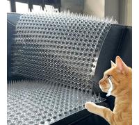 Tapis Anti Chat Tapis à Picots pour Meubles Et Chats/Répulsif pour Animaux en Plastique, Tapis à Picots Canapé Et Comptoir Anti-excréments Chat, Répulsif Flexible Animaux Domestiques(4 pcs)