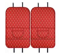 Tapis Anti-Coup Siège Protecteur Voiture pour Landrover Discovery Evoque Freelander Defender 2003-2025, 2Pcs Cuir Anti-salissure Pied Arrière Protection, Anti-Kick Organisateur Arrière Accessoire