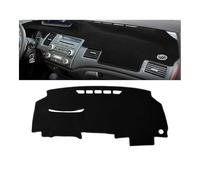 Tapis Anti-dérapants Compatible avec Civic 8e 2006 2007 2008 2009 2010 2011 Couverture Tableau Bord Voiture Tapis Pare-Soleil(A Black Side)