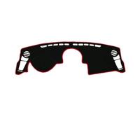 Tapis Anti-dérapants Tapis Couverture Tableau Bord AM Pare-Soleil D'instrument Intérieur Voiture Compatible avec Kia pour Soul 2009 2010 2011 2012 2013(Right Hand Drive,Red Edge)