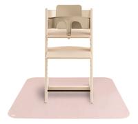 Mushie Tapis sous chaise haute anti-éclaboussures – Blush