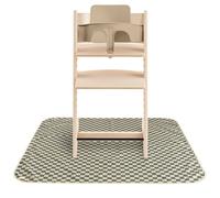 Tapis anti-éclaboussure vert, écru TU