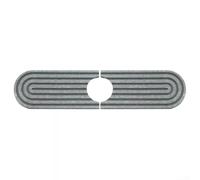 Tapis anti-éclaboussures en terre de diatomée multi-usage pour organiser les fournitures de nettoyage dans la cuisine (gris foncé)