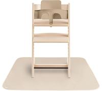 Tapis Anti-Éclaboussures Mushie 108x108 Cm Imperméable, Léger, Durable, Sans Bpa Parfait Pour Chaise Haute, Attrape-Miettes, Et Diversification Alimentaire Bébé (Rainbows)