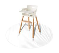 Tapis anti-éclaboussures pour bébé,137.2 cm,Transparent,Non toxique,Pour chaise haute et nappe de table,Tapis anti-salissures, protection pour animaux de compagnie, chat ou chien (rond transparent)
