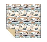 Tapis anti-éclaboussures réutilisable en silicone pour enfants Jeu de repas très doux et protection du sol Grand jeu étanche Usage multiple Nylon Activités pour enfants