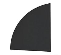 Tapis anti-étincelles pliable ignifuge pour cheminée (110 cm) | Couverture isolante pour protéger les sols contre les braises, se replie de manière compacte, pour une utilisation sur