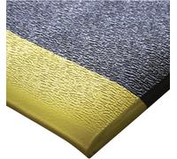 Tapis anti-fatigue avec bordure jaune Orthomat Charc ML. x 0,9m COBA Europe AF010703C
