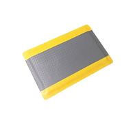 Tapis Anti-Fatigue de 20 mm avec contrôle Statique, Tapis de Sol antidérapant Ultra-résistant for ateliers, chaînes de Montage, garages et Bureaux Debout(Gray+Yellow,600x450mm)