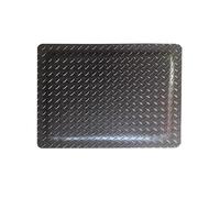 Tapis Anti-Fatigue en Caoutchouc Robuste, antidérapant, 20 mm, for Les lieux de Travail industriels et commerciaux.(Black,90x100cm)