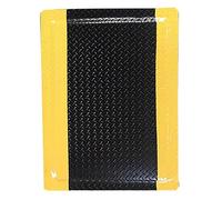 Tapis Anti-Fatigue en Caoutchouc Robuste, antidérapant, 20 mm, for Les lieux de Travail industriels et commerciaux.(Black+Yellow,70x100cm)