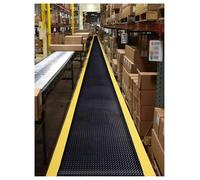 Tapis anti-fatigue pour le travail debout, design ergonomique avec surface en diamant pour un confort amélioré, idéal pour une utilisation industrielle et sur le lieu de travail