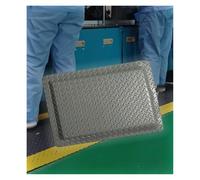 Tapis Anti-Fatigue Professionnel pour Station Debout prolongée, épais 20mm, Antistatique pour Atelier, Laboratoire, Bureau et Poste de Travail Industriel(Grey,60x60 cm)