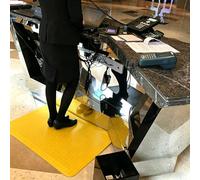 Tapis Anti Fatigue Tapis Anti-Fatigue en Mousse à Mémoire de Forme Haute Densité pour le Travail, Tapis de Travail Antidérapant et Antistatique pour Magasin(Yellow,50x120cm (19 11/16 x 47 1/4"))