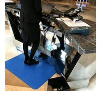 Tapis Anti Fatigue Tapis Anti-Fatigue en Mousse à Mémoire de Forme Haute Densité pour le Travail, Tapis de Travail Antidérapant et Antistatique pour Magasin(Blue,150x200cm (59 1/16 x 78 3/4"))