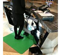 Tapis Anti Fatigue Tapis Anti-Fatigue en Mousse à Mémoire de Forme Haute Densité pour le Travail, Tapis de Travail Antidérapant et Antistatique pour Magasin(Green,60x120cm (23 5/8 x 47 1/4"))