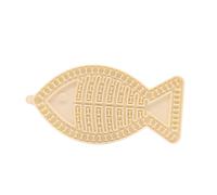 Tapis anti-fuite pour chat en forme de poisson, alternative à une gamelle ou à une assiette pour une alimentation lente, parfait pour manger pour réduire l'anxiété (D, 20 x 10 cm)