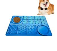 Tapis anti-fuite pour chien - Distributeur de nourriture lente - En silicone antidérapant - Pour lécher et manger des aliments, de l'eau, du beurre, des friandises, du yaourt