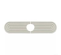 Tapis anti-goutte pour robinet d'évier, tapis absorbant anti-éclaboussures en terre de diatomée pour cuisine et salle de bain, dessous de verre de rangement pour évier de comptoir (blanc)
