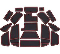 Tapis Anti-poussière Antidérapante pour Ford Focus 3 3.5 MK3 2015-2018, Porte Intérieure Tasse Boîte de Bras Tapis de Stockage Accessoires