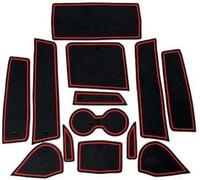 Tapis Anti-poussière Antidérapante pour Peugeot 5008 3008 GT 2016-2021, Porte Intérieure Tasse Boîte de Bras Tapis de Stockage Accessoires