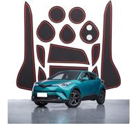 Tapis Anti-poussière Antidérapante pour Toyota C-HR CHR 2016-2021 2022 2023, Porte Intérieure Tasse Boîte de Bras Tapis de Stockage Accessoires
