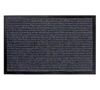 Tapis anti-poussière noir - Tapis de hall d’entrée ou d’extérieur, gris, 80 x 120 cm