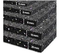 Tapis anti-vibration 60 x 60 cm, 0.5 cm d'épaisseur, dalle anti-vibrations découpable, pour machine à laver et sèche-linge