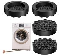 Tapis Anti-vibration pour Machine à Laver, 4pcs Pied Anti Vibration Machine a Laver,Patins Anti Vibration Lave Linge,Patin Caoutchouc Antibruit Pied Machine a Laver,Tampons À Pied Machine À Laver