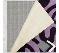 Tapis Antidérapant 120 x 170 cm Réutilisable et sans Odeur, Découpable, Lavable, Taille Personnalisable, Anti Glisse Tapis Polyvalent pour Tous Types de Sols, Gris Brun