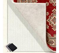 Tapis Antidérapant 120 x 170 cm Réutilisable et sans Odeur, Découpable, Lavable, Taille Personnalisable, Tapis Antidérapant Polyvalent pour Tous Types de Sols, Blanc