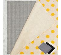 Tapis Antidérapant 125 x 270 cm Réutilisable et sans Odeur, Découpable, Lavable, Taille Personnalisable, Tapis Antidérapant Polyvalent pour Tous Types de Sols, Gris Brun