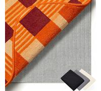 Tapis Antidérapant 125 x 270 cm Réutilisable et sans Odeur, Découpable, Lavable, Taille Personnalisable, Tapis Antidérapant Universel pour Tous Types de Sols, Gris Brun