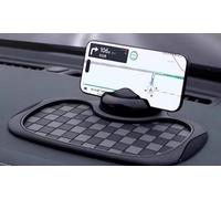 Tapis Antidérapant 2 en 1 pour Voiture pour Mercedes Benz C-Klasse W205 A205 C43 C63 AMG Cabrio 2-Türer 2015-2020, avec Support de Téléphone Portable Multifonction Rotatif à 360 ° Tableau de Bord