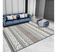 Tapis antidérapant à poils longs, moderne, à rayures, pour salon et chambre à coucher, style marocain, design durable pour entrée, couloir et bureau